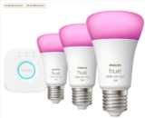 Philips Hue White & Color Ambiance E27 3-er Starter-Set + Hue Bridge für 79€