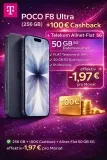Handyhelden: POCO F8 Ultra (256 GB) + 100,00 € Cashback + Telekom Allnet-Flat 50 GB 5G für 34,99 € / Monat + 149,00 € einmalig