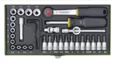 PROXXON 23080 Steckschlüsselsatz 1/4″, 36-teilig