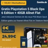 PS5 Slim + Call of Duty: Black Ops 6 für einmalig 2,95€ + 40GB 5G-Tarif im Telekom-Netz für nur 24,99€/Monat