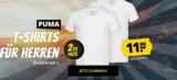 PUMA Basic V-Neck Herren T-Shirt 2er-Pack (Größe S bis XL) für je 11,99 € zzgl. 3,95 € Versand