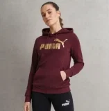 PUMA ESS+ Metallic Logo Damen Hoodie 849958-42 (Gr. XS bis L)