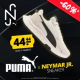 PUMA x NEYMAR JR. Wild Rider Herren Sneaker 385047-01 (Gr. 41 bis 44,5) +  Gratis UEFA Euro 2024 Fußball für 49,39 € inkl. Versand