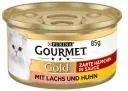 PURINA GOURMET Gold Zarte Häppchen in Sauce Lachs und Huhn (12 x 85g) ab 4,93 € inkl. Prime-Versand (statt 7,18 €)