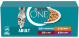 PURINA ONE Adult Katzenfutter nass, Sorten-Mix, 40er Pack ab 11,89 € inkl. Prime-Versand (statt 26,48 €)