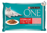 PURINA ONE STERILCAT Katzenfutter nass, mit Lachs, 12er Pack (12 x 4 à 85g) für 5,14 € inkl. Versand (statt 9,00 €)