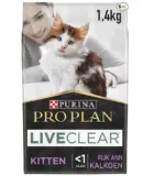 Preisfehler – 6 x 1,4 KG Purina Pro Plan Liveclear Kitten Truthahn für 22,99 € (Prime – Vorbestellung)