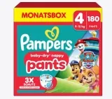 Pampers Baby-Dry Pants Paw Patrol Edition (9kg Größe 4 180 Windeln – 360° Passform) für 33,30 € inkl. Prime-Versand (statt 63,00 €)