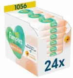 Pampers Harmonie New Baby Feuchttücher, Calendula (24 x 44 stück), 1056 Tücher ab 28,69 € inkl. Prime Versand (statt 37,50 €)