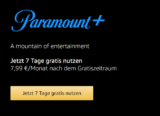 Amazon Prime Mitglieder: Paramount+ 7 Tage Gratis testen