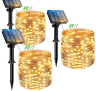 Peasur Outdoor Solar Lichterketten (3 mal 12 Meter mit 120 LEDs für Aussen) für 12,59 € inkl. Prime-Versand (statt 19,99 €)