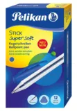 Pelikan Kugelschreiber Stick Super Soft, 12 Stück, blau für 1,14 € inkl. Versand (statt 1,99 €)