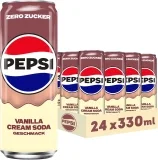 Pepsi Zero Zucker Vanilla Cream Soda 24er Pack (24x330ml)