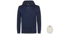 Petrol Strickpullover mit Kragen Herren (2 Farben)