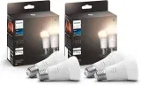 Philips Hue White E27 Lampe 4 Pack 4x1055lm dimmbar (kompatibel mit Amazon Alexa) ab 28,00 € inkl. Prime-Versand (statt 48,00 €)