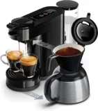 Philips Senseo Switch Pad- und Filterkaffeemaschine ☕🌞, 2-in-1-Brühtechnologie, 1-Liter-Wasserbehälter, 7 Tassen in einem Durchgang, Klavierlackschwarz (HD6592/64) für 79,00 € inkl. Versand (statt 119,00 €)