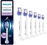 Philips Sonicare S2 Sensitive Original Ersatzbürstenköpfe Weiß 6er-Pack HX6056/87