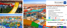 Größtes Rutschenparadies in Ägypten🌊🎢 8 Tage  im  4* Pickalbatros Jungle Aqua Park Resort Neverland mit All Inclusive, Flug, Transfer & Zug ab 466€