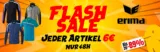 Picksport Erima Flash Sale: Jeder Artikel 6 € zzgl. Versand + 5,5 % Newsletter-Rabatt