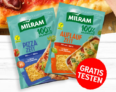 Gratis Testen 🧀 MILRAM Pizza-Zeit und Auflauf-Zeit Käse