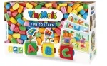 PlayMais Fun to Learn ABC Bastel-Set für Kinder ab 3 Jahren I Motorik-Spielzeug mit 550 Stück & 14 Motiv-Vorlagen zum Basteln