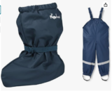 Playshoes Bundle: Unisex Kinder Regenfüßlinge + Fleece-Trägerhose Gr. 64-140 für 15,99 € inkl. Prime Versand (statt 33,59 €)