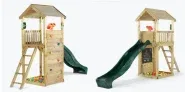 Plum Plum Holz Aussichtsturm (mit Kletterwand Rutsche Sandkasten Kreidetafel) für 204,94 € inkl. Versand (statt 529,00 €)