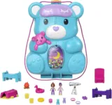 Polly Pocket HGC39 – Teddy Bär Handtaschen-Spielset (Übernachtungsthema mit 2 Micro Puppen und 16 Accessoires) für 16,99 € inkl. Prime-Versand (statt 29,99 €)