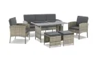 Juskys Polyrattan Sitzgruppe Turin (2 Farben)