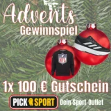 Preis King Adventskalender 3. Türchen: 1 x 100 € Einkaufsgutschein von Picksport [Instagram Gewinnspiel]