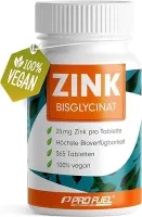 Profuel Zink-Bisglycinat (25mg, 365 Tabletten)