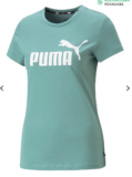 2x Puma ESS Logo Tee Women peacoat – türkis für 15,38 € inkl. Versand (statt 37,90 €)