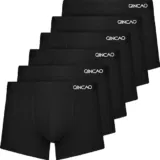 QINCAO Boxershorts Herren 6er Pack (Gr. S bis 4XL,diverse Farben) ab 15,26 € inkl. Prime-Versand  [Personalisiert]
