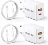 RAVIAD 20W USB C Ladegerät 2-Pack [USBC + USBA] für 7,19€ inkl. Prime-Versand (statt 17,99 €)