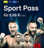 📺 RTL+ Premium 12 Monate inkl.  Sport Pass ⚽️ für 6,66 € / Monat (statt normal 8,99 €)