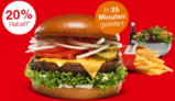 burgerme 🍔😋20% Rabatt auf alle Lunchme Menüs