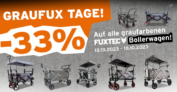 Fuxtec: 33 % Rabatt auf alle graufarbenen Bollerwagen