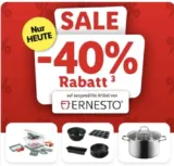 Lidl Online: 40% Rabatt auf ausgewählte Ernesto-Artikel