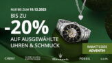 Christ: Bis zu 20% Rabatt auf ausgewählte Uhren & Schmuck