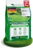 Rasensamen Schnellkeimend Frühjahr (1kg – Rasen & Rasen Nachsaat 40qm)