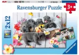 Ravensburger Kinderpuzzle – 05636 Kleine Fellknäuel – 2×12 Teile für 5,50 € inkl. Prime-Versand (statt 11,90 €)