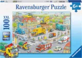 Ravensburger Kinderpuzzle – 10558 Fahrzeuge in der Stadt Kinderpuzzle mit 100 Teilen im XXL Format für 10,63  inkl. Prime-Versand (statt 13,63 €)
