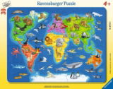 Ravensburger Weltkarte mit Tieren Puzzle (30 Teile) für 6,16 € inkl. Prime-Versand (statt 9,16 €)