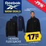 Reebok Sherpa Jacket Herren Fleece Jacke (2 Farben, Gr. S bis XL) für 22,94 € inkl. Versand
