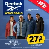 Reebok Stretch Puffer Herren Winterjacke (3 Farben, Gr. S bis XL) für 32,94 € inkl. Versand