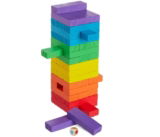 Relaxdays Holz Wackelturm – 48 Bausteine zum Stapeln, Würfel (für Kinder ab 3 Jahren) für 6,99 € inkl. Prime-Versand (statt 11,23 €)