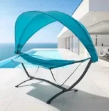 Bessagi Relaxliege Ilva Blu (m. Gestell und Dach B: ca. 278 cm) ab 45,95 € inkl. Versand -NL- (statt 90,00 €)