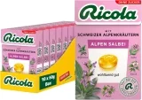 Ricola Alpen Salbei 10 Böxli Original Schweizer Kräuter-Bonbons (10x50g)