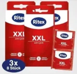 Ritex XXL Kondome 24 Kondome | 8 Stück (3er Pack)