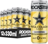 Rockstar Energy Drink Mocktail Piña Colada Zero Sugar – 0 0% (12x330ml)